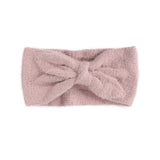 Fuzzy Bow Winter Headband