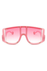 Oversize Square Fashion Shield Visor Sunglasses