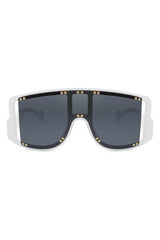 Oversize Square Fashion Shield Visor Sunglasses