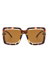 Oversize Square Large Cut-Out Fashion Sunglasses