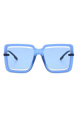 Oversize Square Large Cut-Out Fashion Sunglasses