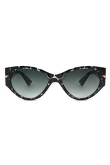 Round Retro Cat Eye Fashion Sunglasses - Vintage Style Eyewear for Women