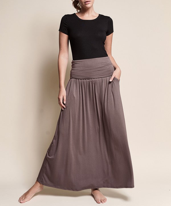 Bamboo Yoga Maxi Skirt - Sustainable and Comfortable Women's Wear