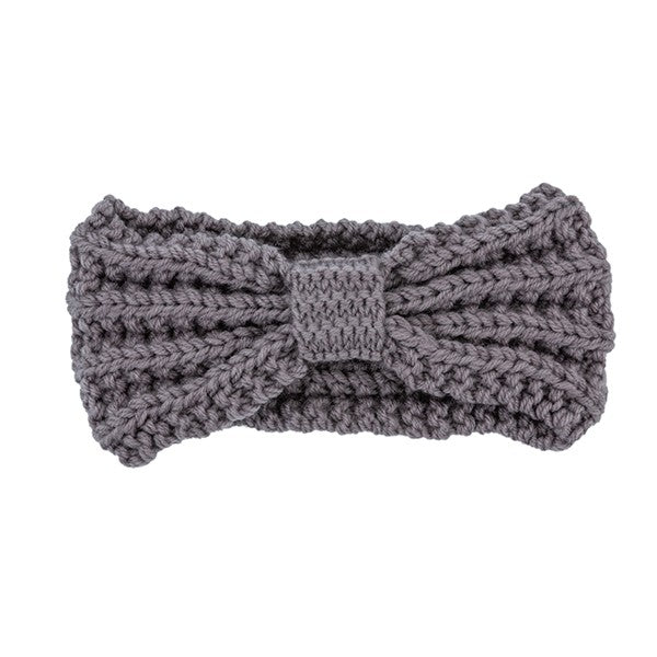 Knitted Bow Winter Headband - Stylish Warm Knit Accessory for Cold Weather