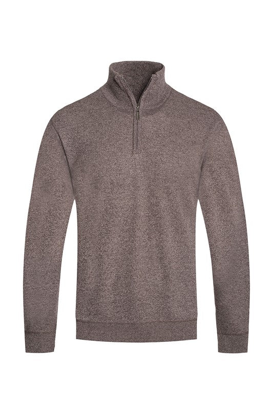 Weiv Men's Knit Quarter Zip Sweater