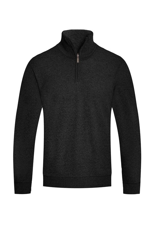 Weiv Men's Knit Quarter Zip Sweater