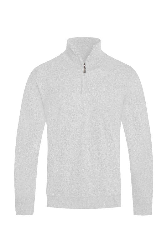 Weiv Men's Knit Quarter Zip Sweater