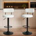 Modern Bar Stools Set of 2: Adjustable Height Swivel Counter Stools - Minihomy