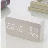 Electronic Stylish Clock High-Quality MDF - Minihomy