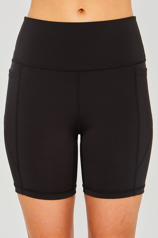 Activewear Leggings with Seam Detail Shorts - High Waist, Breathable, Stretchy Workout Shorts