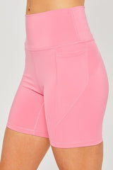 Activewear Leggings with Seam Detail Shorts - High Waist, Breathable, Stretchy Workout Shorts