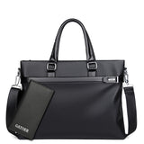 Large Capacity Business Handbag Men's Soft Leather Briefcase