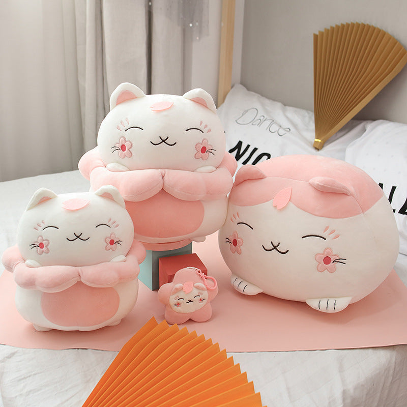 Sakura Cat plush doll pillow