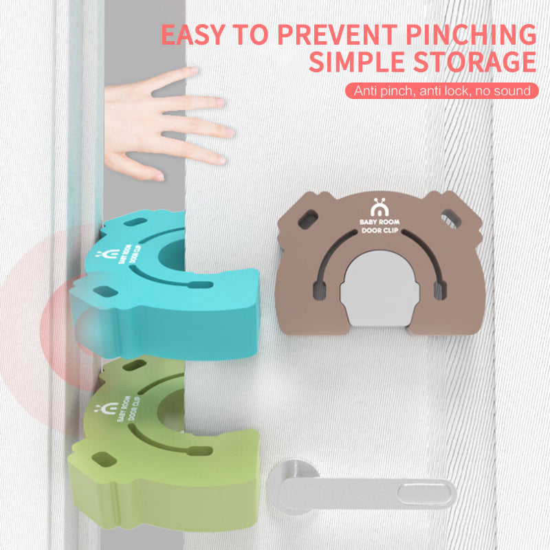 Safety Card Door Stopper Baby Safety Cute Animal Safety Door Stopper Baby Card Lock Newborn Care Child Finger Safe