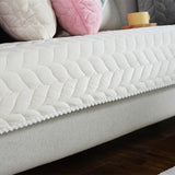 Thicken Plush Quilted Sofa Towel Anti-slip Couch Covers for Sofa: Cozy Winter Comfort