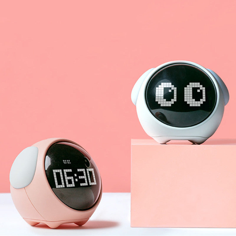 Alarm-Clock Wake-Up-Light Pixel Expression Home-Decoration Digital Electronic Cute Multi-Function - Minihomy