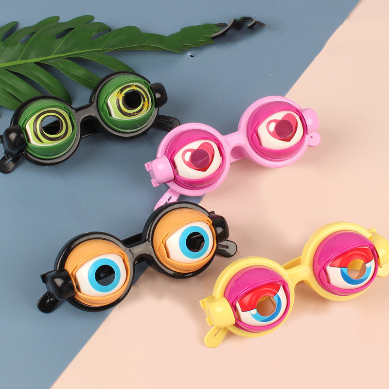 Crazy Eyes Glasses Toy - Kids Party Favor, Funny Pranks Glasses