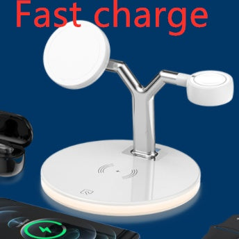 3-In-1 Magnetic Wireless Charger 15W Fast Charging Station for Magsafe Chargers - Compatible with iPhone Models