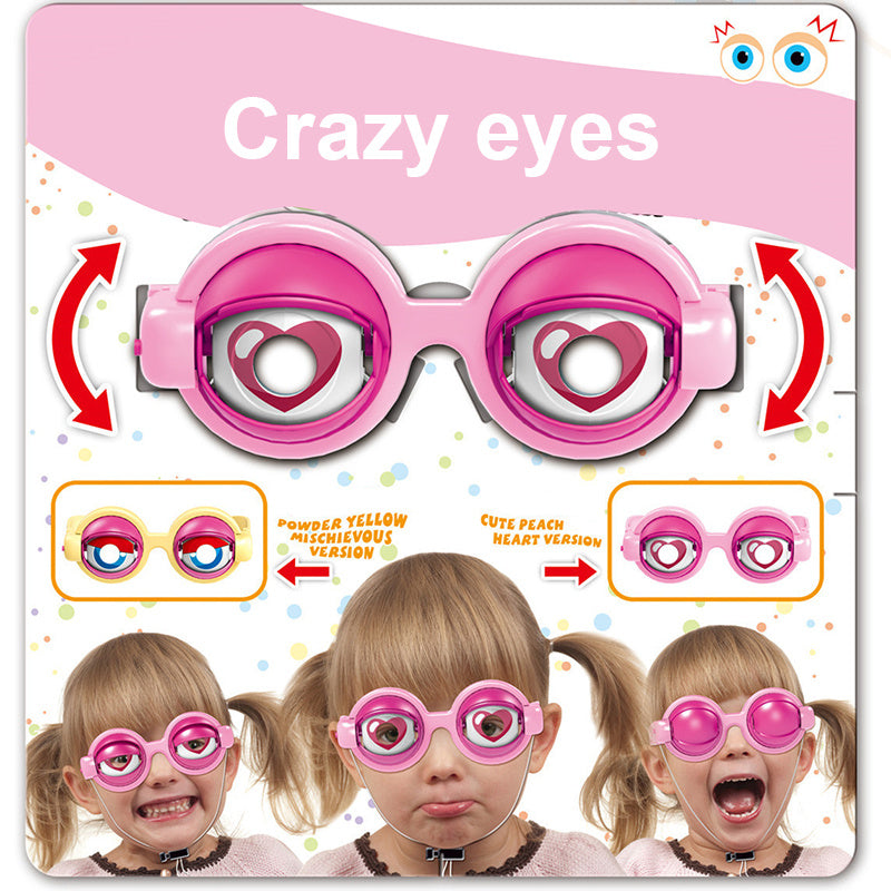 Crazy Eyes Glasses Toy - Kids Party Favor, Funny Pranks Glasses