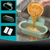 Kitchen Sink Drain Basket - Waste Residue Filter Net Sink Rack - Modern and Simple