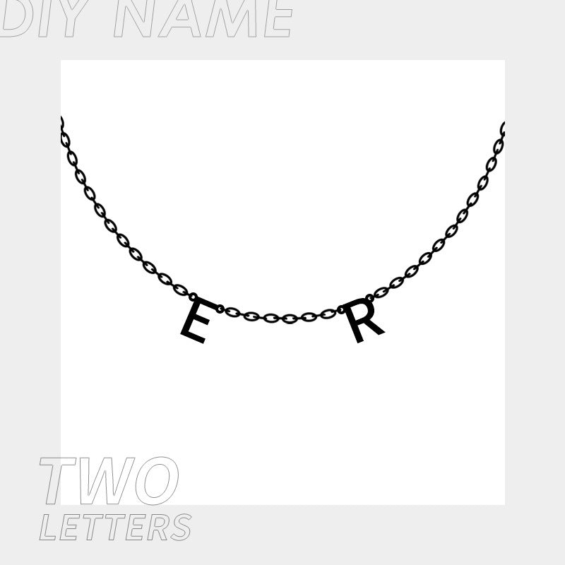 Personalized Name Necklace for Women Initials Necklace Custom Letter Necklace Birthday Gift