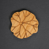 Carved Bamboo Coaster: Tea Ceremony Essential