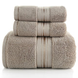 3 Piece Cotton Bath Towel Sets