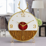 Modern Minimalist Agate Mute Clock - Stylish Desktop Decoration for Your Living Room
