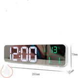 Music LED Digital Alarm Clock Temperature Date Display Desktop Mirror Clocks Home Table Decoration Electronic Clock - Minihomy