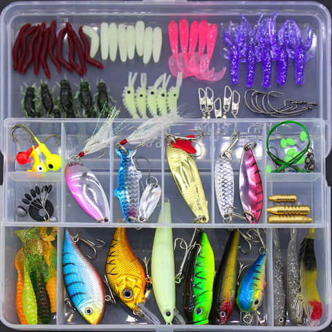 Fishing Gear Sequined Soft Bait Set
