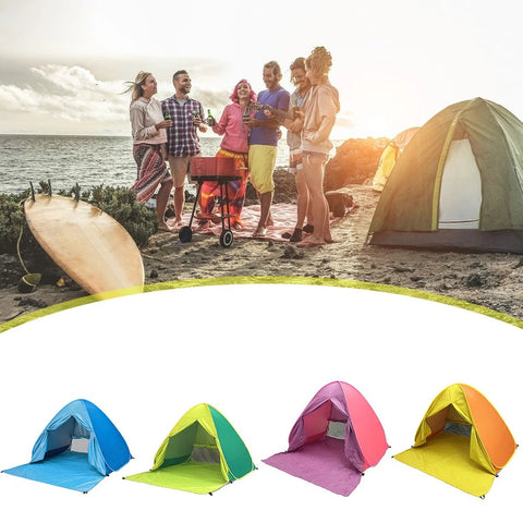 Sunscreen Shelter Tent Anti-UV Pop Up Beach Canopy Outdoor Camping Hiking Tent