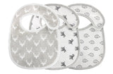 Waterproof Baby Bibs with Adjustable Neck Closure, Cute Patterns for 0-3 Years