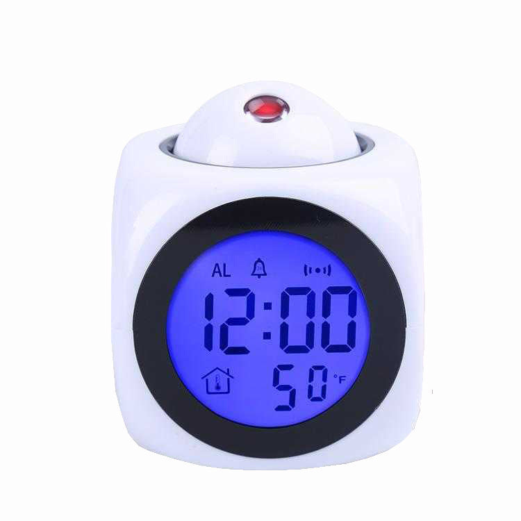 LED Projection Alarm Clock Voice Report Clock