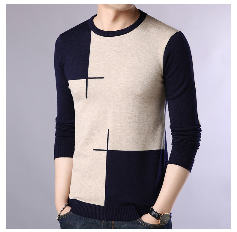 Pullover Crew Neck Sweater for Men