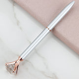 Metal Ballpoint Pen Student Gift Diamond Ballpoint Pen Creative Crystal Advertising Pen - Minihomy