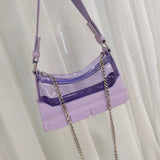 Underarm Bag Jelly Sole Bag Transparent Chain One-shoulder Portable