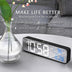 Music LED Digital Alarm Clock Temperature Date Display Desktop Mirror Clocks Home Table Decoration Electronic Clock - Minihomy