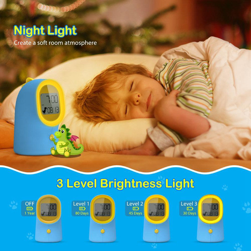 Bedside Night Light LED Display Electronic Alarm Clock - Simplify Your Mornings - Minihomy