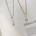 Ladies Exquisite Double Layer Clavicle Chain Necklace Jewelry - Minihomy