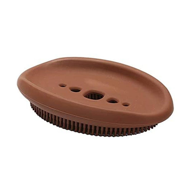 Double-Sided Silicone Soap Holder Box | Multifunctional Bathroom & Kitchen Dish Brush Storage