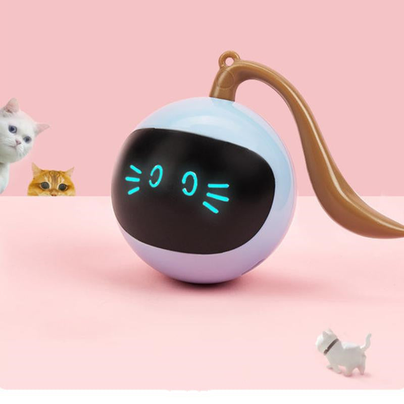 Interactive LED Rotating Pet Ball - Colorful & Fun for Cats and Dogs