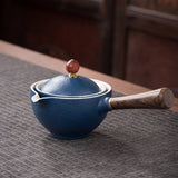 Steep Serenity with this Handmade Ceramic Side-Handled Teapot