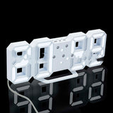 Digital Clock Electronic Alarm Clock Wall Three-dimensional Wall Clock