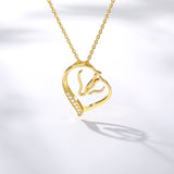 Classic Love Heart Pendant Women's Heart Necklace