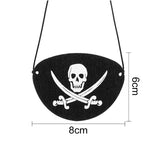 Halloween Pirate Captain Cosplay Costume Accessories Colony Pirate Hat Single Eye