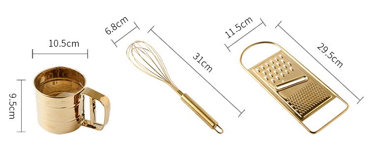 Kitchen Golden Stainless Steel Egg Beater - Minihomy