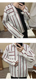 Loose striped shirt men - Minihomy