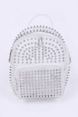 Clear Studded Iconic Backpack