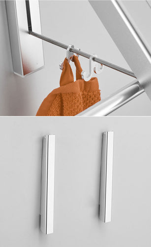 Invisible Folding Retractable Wall Hanger for Waterproof Hanging Underwear Coat