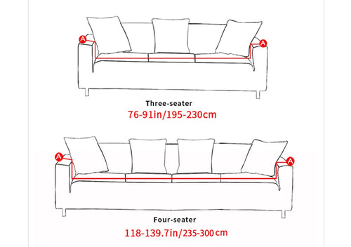 Stretch sofa cover